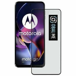 OBAL: ME 5D Edzett védőüveg Motorola G54 5G/Power Edition számára, fekete kép