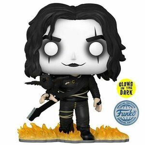 POP! Movies: Eric Draven with Crow (The Crow) Special Kiadás (Glows in The Dark) kép