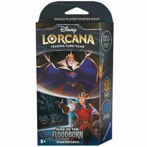 Kártyajáték Disney Lorcana Rise of the Floodborn Starter Deck The Queen & Gaston kép