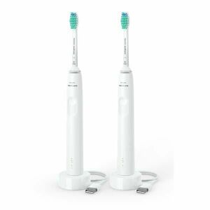 Philips Sonicare 3100 Series 1+1 HX3675/13, elektromos szonikus fogkefe, fekete kép