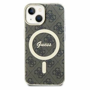 Guess IML 4G MagSafe Hátlapi tok iPhone 15 számára, barna kép