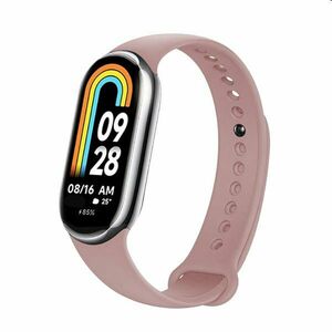 FIXED Szilikonszíj Xiaomi Mi Band 8 számára, rózsaszín kép