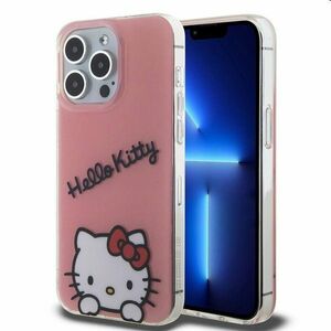 Hello Kitty IML Daydreaming Logo hátlapi tok Apple iPhone 13 Pro számára, rózsaszín kép