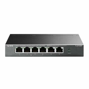 TP-Link TL-SF1006P, 6-Port 10/100 Mbps Desktop Switch with 4-Port PoE, 4x 10/100 Mbps PoE Ports, 2x 10/100 Mbps Non-Po kép