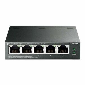 tp-link TL-SG105PE, 5-Port Gigabit Easy Smart Switch with 4-Port PoE, 4x Gigabit PoE Ports, 1x Gigabit Non-PoE Ports kép