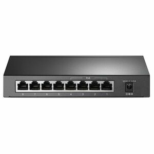 tp-link TL-SF1008P, 8 port mini Desktop Switch, 8x 10/100M RJ45 ports, 4x PoE, steel case kép