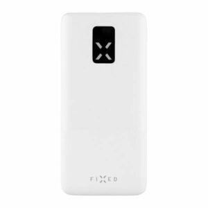 FIXED Powerbank Zen 20 s LCD displejom a výstupom PD 20W, 20 000 mAh, fehér kép