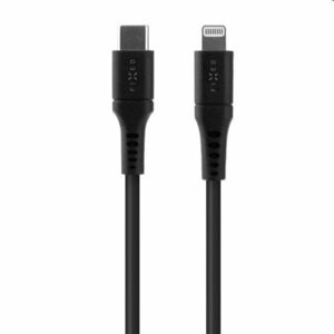 FIXED Adat- és töltőkábel USB-C/Lightning MFI, PD, 0, 5 m, fekete kép