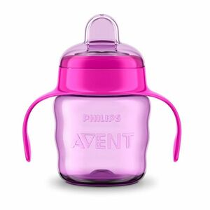 Philips Avent Bögre az első kortyokhoz Klasik 200 ml fogantyúkkal lány kép