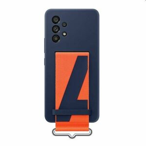 Tok Silicone Cover szíjjal for Samsung Galaxy A53 5G, navy kép