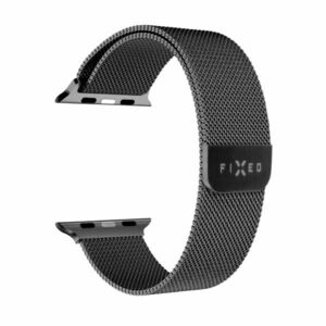 FIXED Mesh Rozsdamentes szíj for Apple Watch 42/44/45 mm, fekete kép