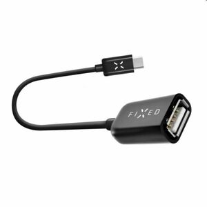 FIXED OTG dátový kábel micro USB / USB-C 0.2 m, fekete kép