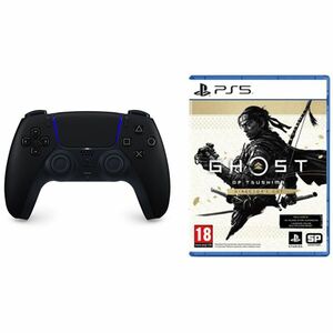 PlayStation 5 DualSense Vezeték nélküli Vezérlő, midnight fekete + Ghost of Tsushima (Director’s Cut) HU kép