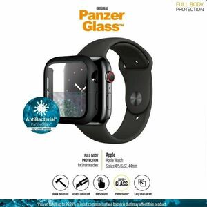 Temperált védőüveg tokkal PanzerGlass for Apple Watch SE/6/5/4 44 mm, Fekete kép