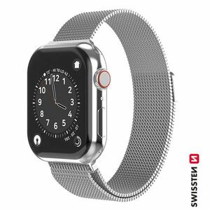 Swissten Milanese Loop karpánt Apple Watch 42-44, ezüst kép