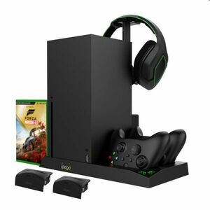 iPega XBX013 Dokolló állomás Xbox Series X számára, Vezeték nélküli kontroller és fejbeszélő kép