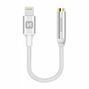 Audió adapter Swissten Lightning/Jack (anya) 0.15m, ezüst kép