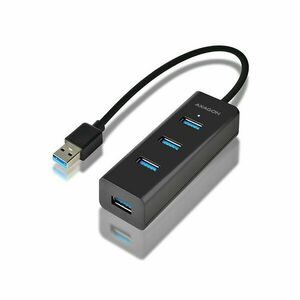 AXAGON HUE-S2B 4x USB 3.0 hub gyorstöltés támogatással kép