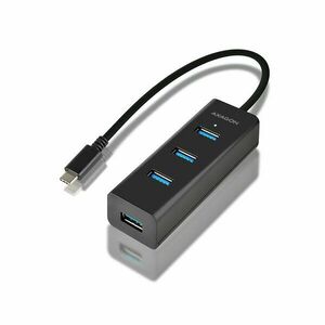 AXAGON HUE-S2C 4x USB 3.0 hub gyorstöltés támogatással kép