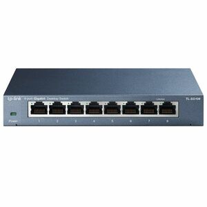 TP-Link TL-SG108 8x Gigabit Desktop Switch, steel szürke kép