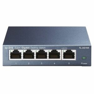 TP-Link TL-SG105 5x Gigabit Desktop Switch, steel grey kép