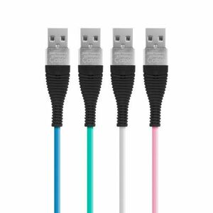 Adatkábel - microUSB - szilikon - 2 m kép