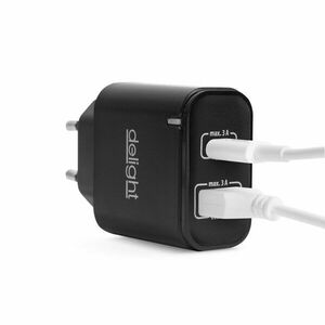 USB Hálózati adapter, fekete kép