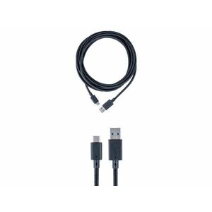 NACON PS5 USB-A apa - USB-C töltő- és adatkábel 3m (PS5USBCCABLE3M) Fekete kép