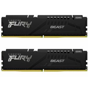 Kingston FURY Beast Black 32GB DDR5 6000Mhz CL30 (Kit of 2) Memória (KF560C30BBEK2-32) kép