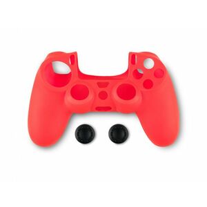 Spartan Gear Controller Silicon Skin Cover and Thumb Grips - védőtok és analóg kar védők, PS4 (2808144) piros kép