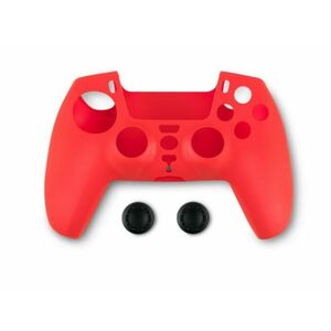 Spartan Gear Controller Silicon Skin Cover and Thumb Grips - védőtok és analóg kar védők, PS5 (2808149) piros kép