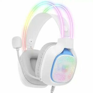 Onikuma K22 RGB Gamer headset (X22 WHITE RGB) kép