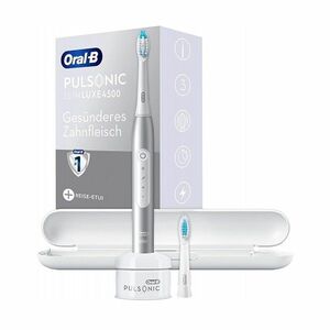 Oral-B Pulsonic Slim Luxe 4500 Platinium elektromos fogkefe + útitok (4210201396406) kép