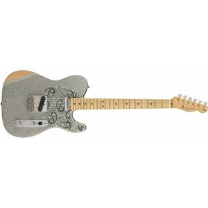 Fender Brad Paisley Road Worn Telecaster MN SLV kép