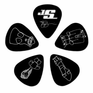 D'Addario Joe Satriani Guitar Picks White Heavy kép