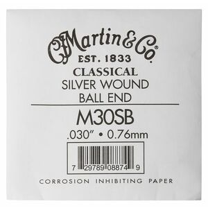 Martin Classical Nylon Ball End Single - 4th Silver Wound kép