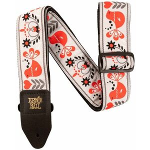 Ernie Ball Red Bird Winter Jacqaurd Strap kép