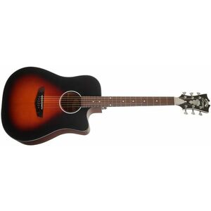 D'Angelico Bowery LS Dreadnought CE Satin Vintage Sunburst kép