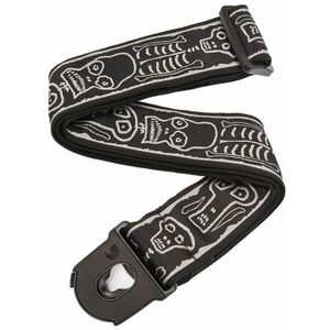 D'Addario Joe Satriani Planet Lock Guitar Strap Skull n' Bones kép