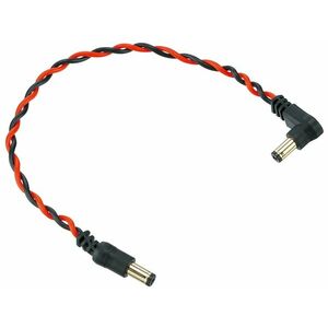 Ibanez Twisted DC Cable Black & Neon Red, Length: 8" Straight & Angled kép