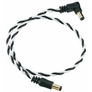 Ibanez Twisted DC Cable Black & White, Length: 16" Straight & Angled P kép