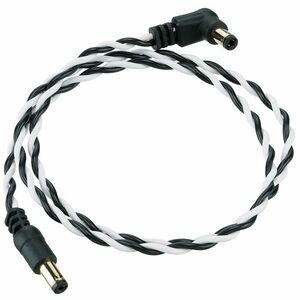 Ibanez Twisted DC Cable Black & White, Length: 24" Straight & Angled P kép