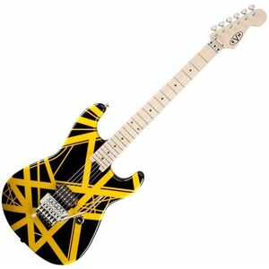 EVH Stripe Series Black with Yellow Stripes Elektromos gitár kép