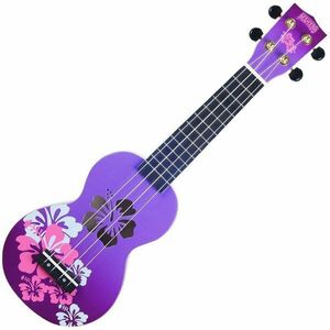 Mahalo Hibiscus Hibiscus Purple Burst Szoprán ukulele kép