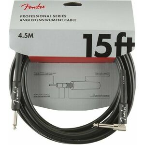 Fender Professional Series Fekete 5, 5 m Egyenes - Egyenes kép