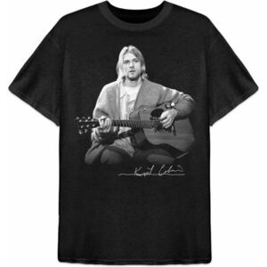 Kurt Cobain Ing Guitar Live Photo Unisex Black M kép