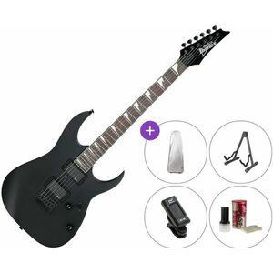 Ibanez GRG121DX Black Flat SET Black Flat Elektromos gitár kép