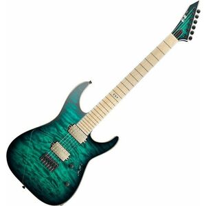 ESP M-II NT Black Turquoise Burst Elektromos gitár kép