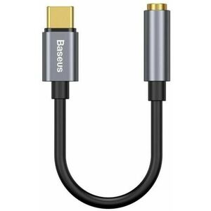 Baseus L54 USB-C - 3, 5 mm-es audio adapter, Sötét szürke kép