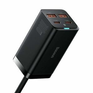 Baseus GaN3 Pro univerzális gyorstöltő 2 x USB-C / 2x USB PD3.0, QC4.0 100W, fekete kép